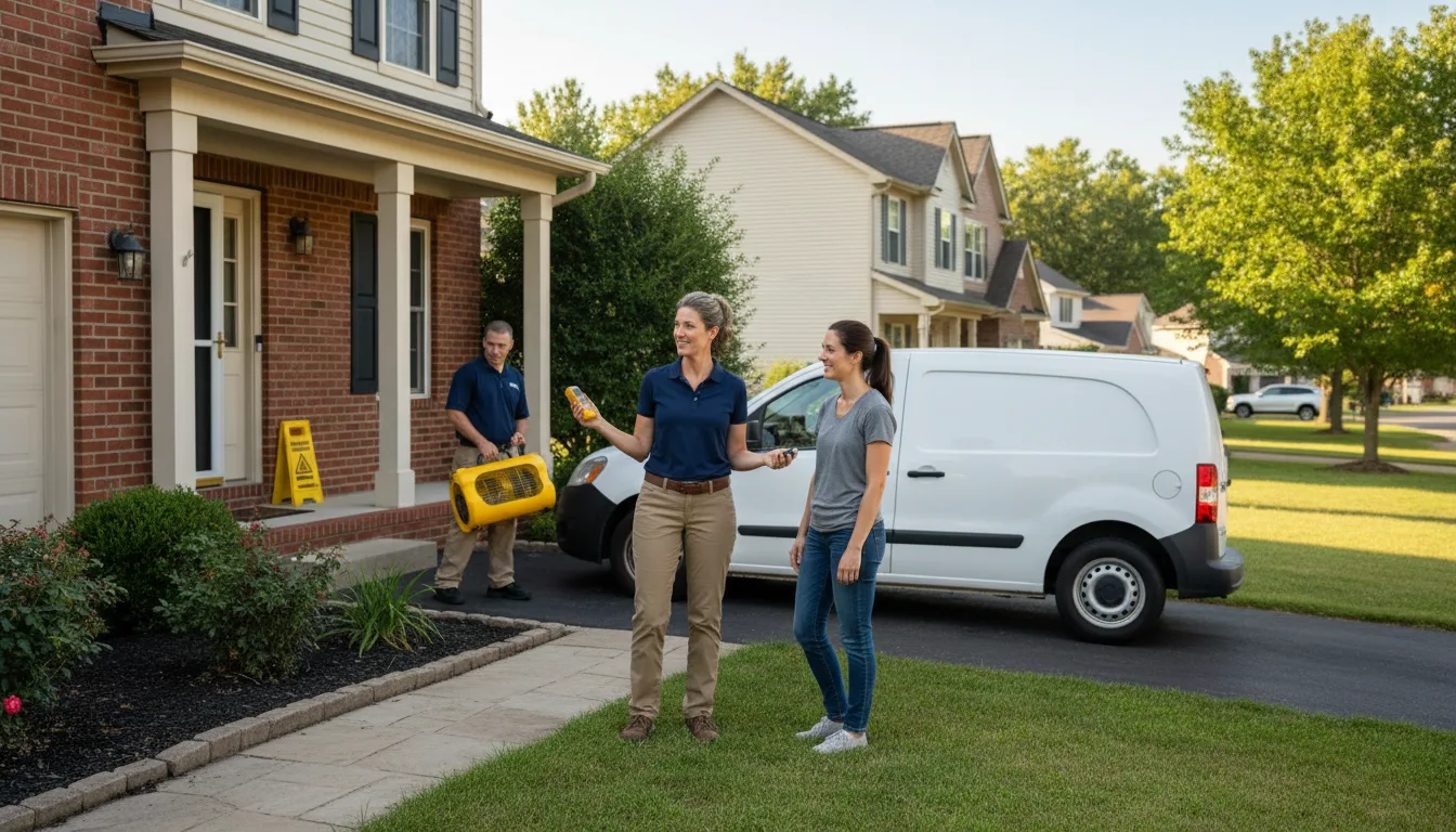 Water restoration image for Home Water Damage Repair in Perrysville, OH